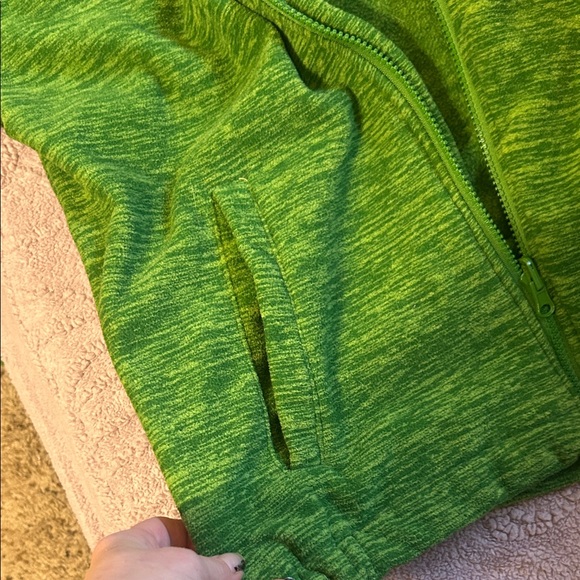 Green Zip-Up Sweater for Men - Picture 3 of 3